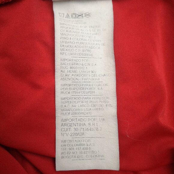 Under Armour The Tech Tee Ladies Size Medium Red Short Sleeves T-shirt - Picture 6 of 12